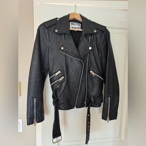 Walter Baker Black Biker Leather Jacket